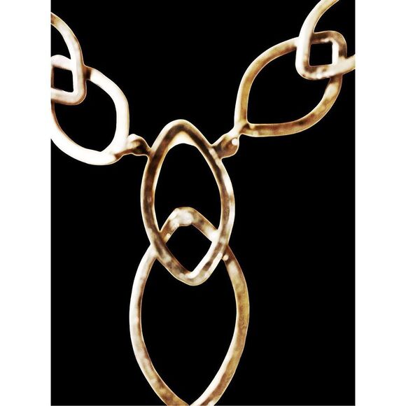 Silver Artisan Made Handcrafted Boho Silver Geometric Necklace - Picture 7 of 10